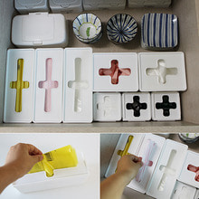 일본 크로스 수납박스-비닐봉지보관,봉지케이스